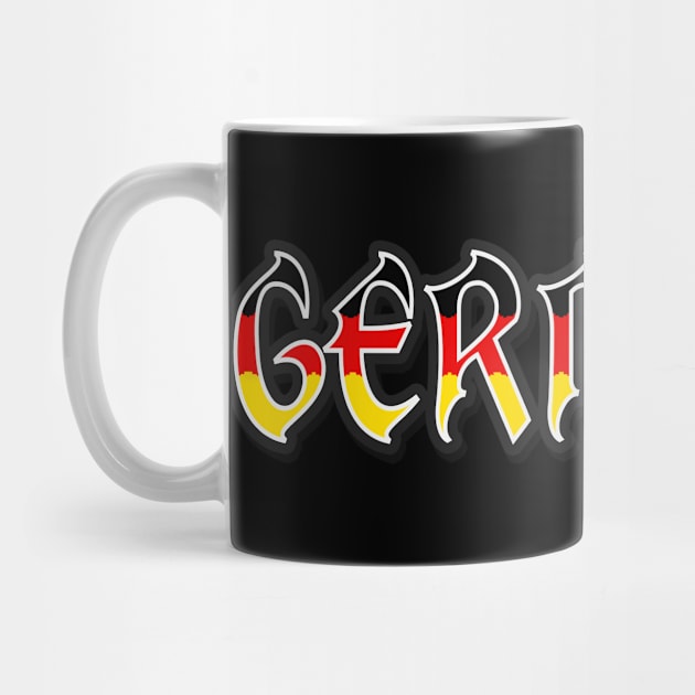 Germany Lettering Word Vintage German by Foxxy Merch